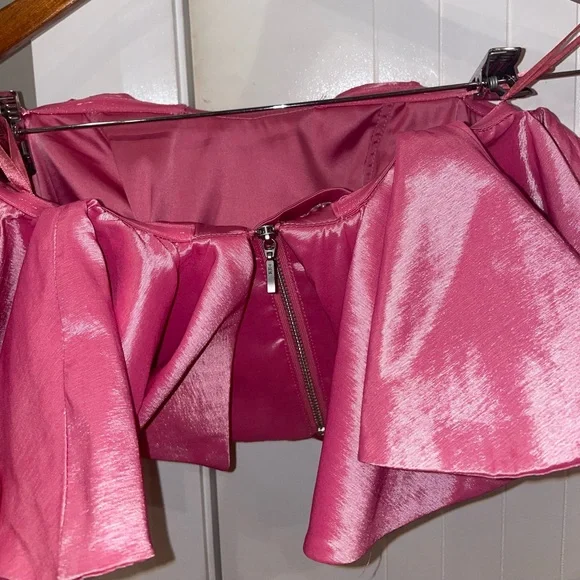 Strapless Pink Flow top - Picture 2 of 3